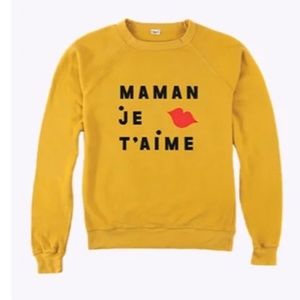 New , Clare V Maman Je T’aime sweatshirt x Every Mother Counts